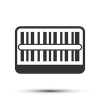 Simple product barcode filled solid icon, product and scanner related concept on the white background for UX, UI design vector