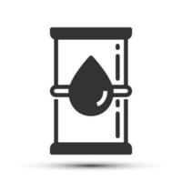 Simple energy solid icon, power and gas oil related concept on the white background for UX, UI design vector