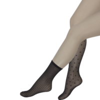 sock with cut out isolated on background transparent png