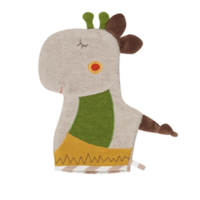 cloth doll with cut out isolated on background transparent png