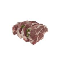 cerdo fresco con corte aislado sobre fondo transparente png