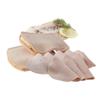 raw fresh ham with cut out isolated on background transparent png