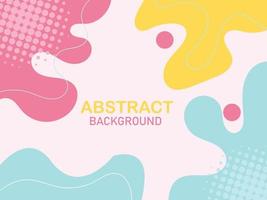 Colorful Organic Geometric Shapes Abstract Background vector