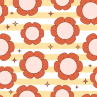 seamless pattern with Flower Power png