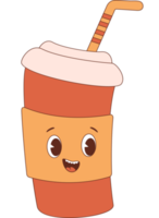 Funny coffee paper cup png