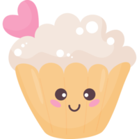 söt karaktär muffin png