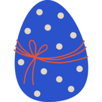 Easter egg with polka dots png