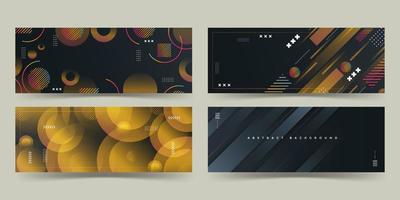 background banners. full color, gradation, collection set, suitable for your business. vectors eps 10