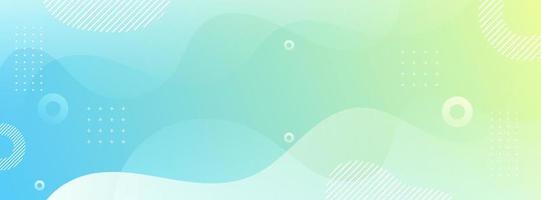 banner background. colorful, bright green wave effect gradation eps 10 vector