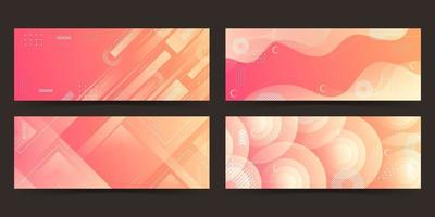banner background. full color, gradient effect .collection set eps 10 vector