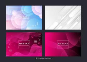 modern background.full color.gradation.collection set eps 10 vector