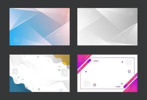 Modern background .geometric style, collection of 4 set .eps 10 vector