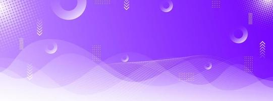 banner background. full color, wave effect gradation.purple and white eps 10 vector
