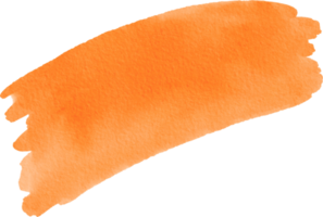 arancia acquerello spruzzo spazzola dipingere sfondo png