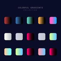 Set of square gradient pattern for design eps 10 vector