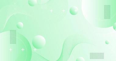 Modern background .geometric style, green and white gradation. circle wave eps 10 vector