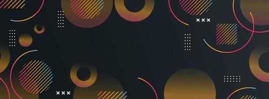 Banner background. circle gradient geometric shapes wps 10 vector