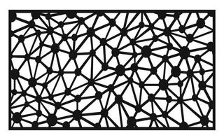 Black patterns with white background, Islamic vectors with floral panels for CNC laser cutting