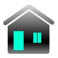 silhouette house icon png