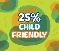 square shape banner vector, GMO percentage illustration. interesting gradation design with child theme. vector