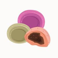 Sweet japanese mochi vector illustration for graphic design and decorative element