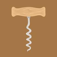 Corkscrew vector illustration for graphic design and decorative element