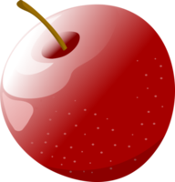 A big fresh, tasty, juicy, delicious, fiery red apple that is a natural and organic fruit can make people healthy. png