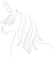 Unicorn Vector Line art coloring pages unicorn illustration for coloring book