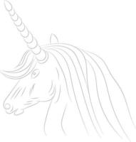 Unicorn Vector Line art coloring pages unicorn illustration for coloring book