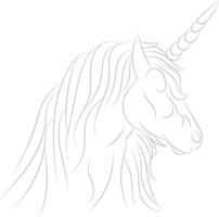 Unicorn Vector Line art coloring pages unicorn illustration for coloring book