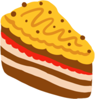 dessiné à la main sucré Tarte gâteau png