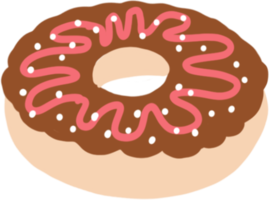 Handdrawn Donut Cake png