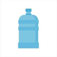 Water gallon flat design template vector. big bottle with clean water. Plastic container for the cooler. Isolated on white background. vector