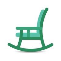 Colorful Relax on chair vector icon illustration