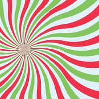 Abstract green and red twist retro background vector