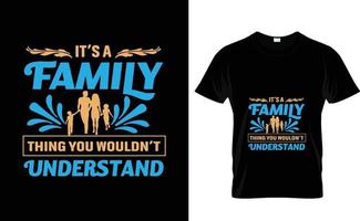 es un familia... personalizado t camisa diseño vector