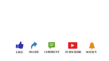 comme partager commentaire souscrire et cloche notifier bouton pour social médias png