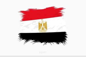 Grunge flag of Egypt, vector abstract grunge brushed flag of Egypt.