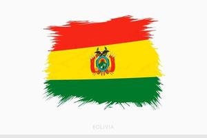 grunge bandera de bolivia, vector resumen grunge cepillado bandera de Bolivia