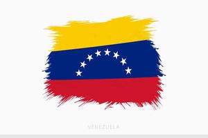 Grunge flag of Venezuela, vector abstract grunge brushed flag of Venezuela.