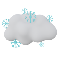 snowing 3d rendering icon illustration, winter season png