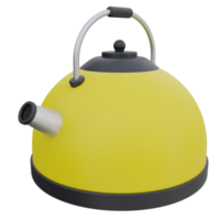 kettle 3d rendering icon illustration, winter season png