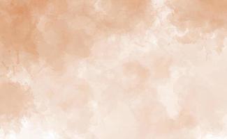 Peach abstract watercolor texture background. Vector beige watercolour pattern