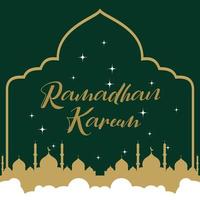 Ramadhan Kareem Poster vector