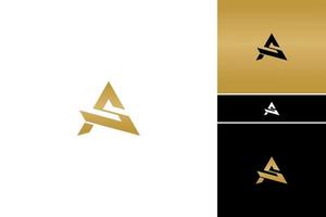 Luxury A AS letters. Icon, monogram, minimalist, vector, logo design, template vector