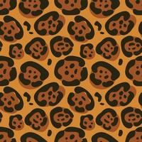 Jaguar spots seamless pattern. Vector repeating background. EPS10.