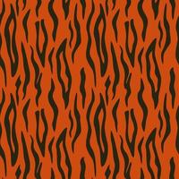 Tiger seamless pattern. Vector repeating background. EPS10.