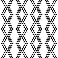 Seamless polka dot vertical zigzag pattern. vector