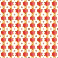 Seamless flat heart pattern on hexagonal shapes and vertical lines. alternating with the sun. vector