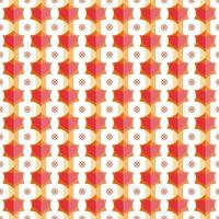 Seamless flat heart pattern on hexagonal shapes and vertical lines. alternating with the sun. vector